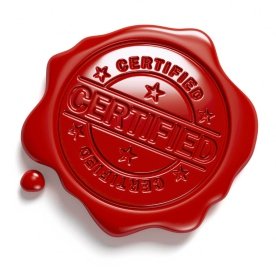 Certified Red Wax Seal